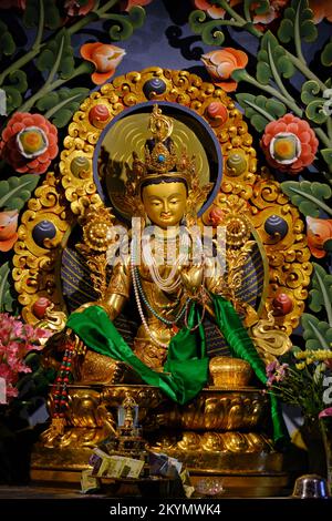 17. Juni 2022, Gonjang Kloster ist ein buddhistisches Kloster in der Nähe von Gangtok, Sikkim, Indien. Stockfoto