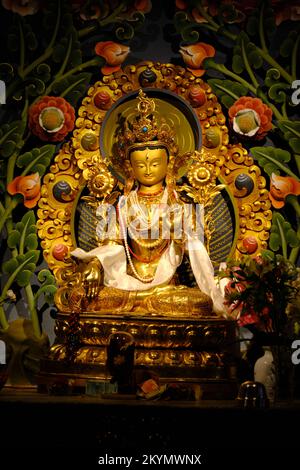 17. Juni 2022, Gonjang Kloster ist ein buddhistisches Kloster in der Nähe von Gangtok, Sikkim, Indien. Stockfoto