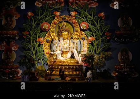 17. Juni 2022, Gonjang Kloster ist ein buddhistisches Kloster in der Nähe von Gangtok, Sikkim, Indien. Stockfoto