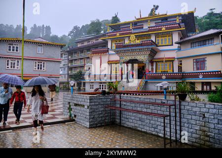 17. Juni 2022, Gonjang Kloster ist ein buddhistisches Kloster in der Nähe von Gangtok, Sikkim, Indien. Stockfoto