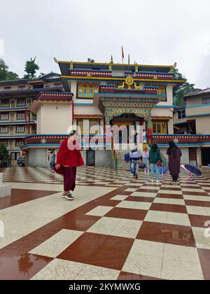 17. Juni 2022, Gonjang Kloster ist ein buddhistisches Kloster in der Nähe von Gangtok, Sikkim, Indien. Stockfoto