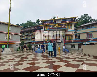 17. Juni 2022, Gonjang Kloster ist ein buddhistisches Kloster in der Nähe von Gangtok, Sikkim, Indien. Stockfoto