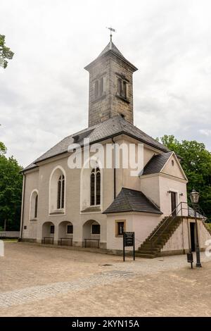 Konigstein ist eine riesige Festung im Südosten Deutschlands. Stockfoto