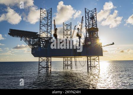 Rowan Gorilla VII in der Nordsee, britischer Sektor. Stockfoto