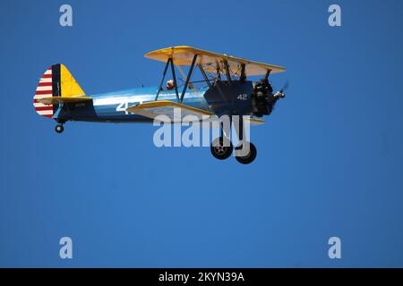 Boeing Stearman Biplane US Army Air Corps Stockfoto