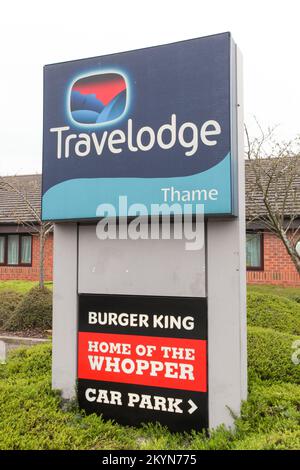 Travelodge Thame, A418 Long Crendon Road, Thame, OX9 3SB Stockfoto