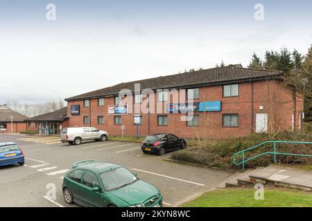 Travelodge/Moto Services, M80, Stirling Stockfoto