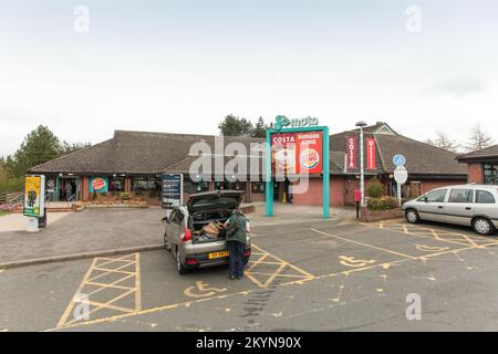 Travelodge/Moto Services, M80, Stirling Stockfoto