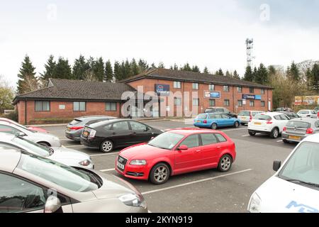 Travelodge/Moto Services, M80, Stirling Stockfoto