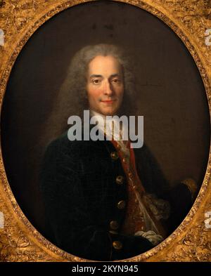 Portrait de Voltaire von Nicolas de Largillierre zwischen 1718 und 1724 Stockfoto