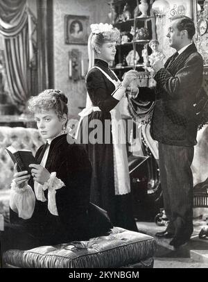 GASLIGHT 1944 MGM Film mit Ingrid Bergman links und Charles Boyer Stockfoto