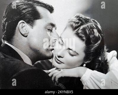 BERÜCHTIGTER RKO Radio Pictures Film aus dem Jahr 1946 mit Ingrid Bergman und Cary Grant, Regie Alfred Hitchcock Stockfoto