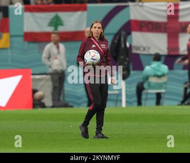 1.. Dezember 2022, Al Bayt Stadium, Doha, QAT, Fußballweltmeisterschaft FIFA 2022, Gruppe E, Costa Rica gegen Deutschland, im Bilderrichter Stephanie Frappart (Frankreich) Stockfoto