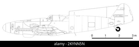 Messerschmitt Bf 109G Stockfoto