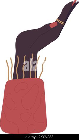 Weibliche afrikanische Hand Stock Vektor