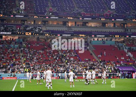 AL KHOR, KATAR - DEZEMBER 1: Team von Deutschland vor dem Spiel Gruppe E - FIFA Weltmeisterschaft Katar 2022 zwischen Costa Rica und Deutschland im Al Bayt Stadion am 1. Dezember 2022 in Al Khor, Katar (Foto: Pablo Morano/BSR Agency) Stockfoto