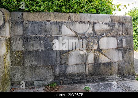 Siehe Wall - Tern Project, Morecambe, Lancashire, Großbritannien Stockfoto