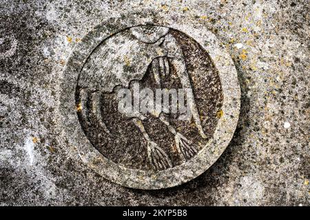 Siehe Wall - Tern Project, Morecambe, Lancashire, Großbritannien Stockfoto