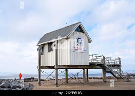 Morecambe Segelclub, Rennbüro Stockfoto