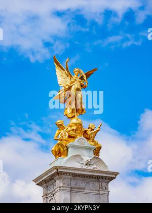 Victoria Memorial, Detailansicht, London, England, Großbritannien Stockfoto