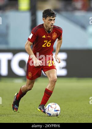 Ar-Rayyan, Katar. 1. Dezember 2022, Pedri von Spanien beim FIFA-Weltmeisterschaftsspiel Katar 2022 Gruppe E zwischen Japan und Spanien im Khalifa International Stadion am 1. Dezember 2022 in Ar-Rayyan, Katar. AP | niederländische Höhe | MAURICE AUS STEIN Stockfoto