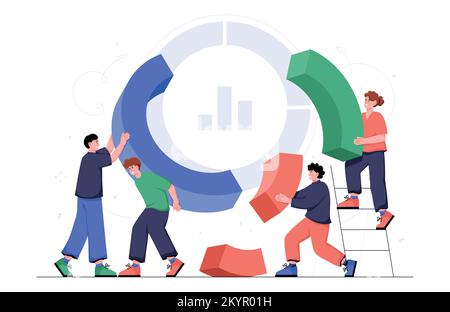 Verspieltes Analysekonzept Stock Vektor