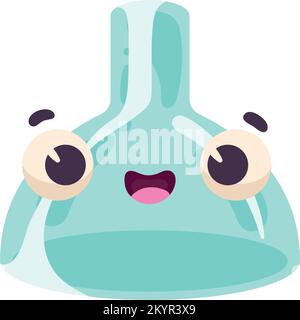 Reagenzglasprobe Kawaii Stock Vektor