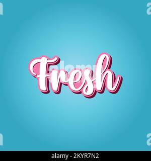 Neue Illustration der 3D-Typografie-Vorlage. Stock Vektor