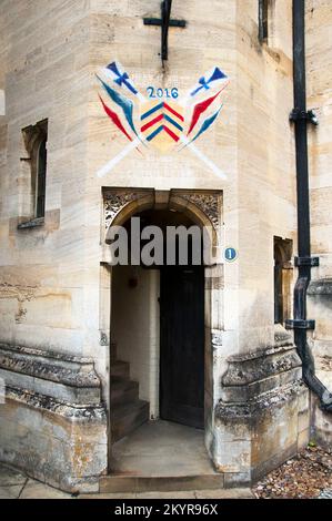 Merton College, gegründet 1264 AD, Oxford University, England Stockfoto