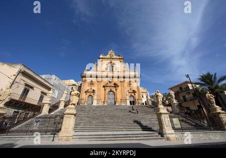 Duomo de San Pietro, Modica, Sizilien, Italien, Europa Stockfoto