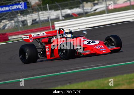 Nick Pancisi, März 722, HSCC, Historic Formula 2, Einsitzer, die in den 1970er Jahren die Lead-in-Reihe auf F1 bildeten, mit zwei Rennen über dem Event Wee Stockfoto