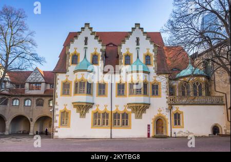 Historisches Schloss Moritzburg im Zentrum von Halle Stockfoto