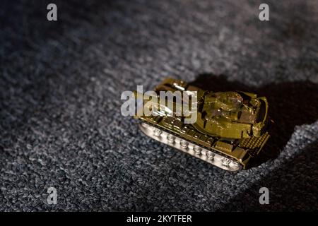 Spielzeug RC-Panzer des Zweiten Weltkrieges Stockfoto