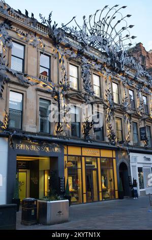 Glasgow, Schottland (UK): Fassade des Princes Square Einkaufszentrums in der Buchanan Street Stockfoto