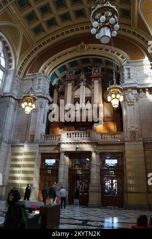 Glasgow, Schottland: Kelvingrove Art Gallery and Museum, die Orgel der Pfeife Stockfoto