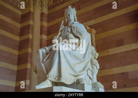 Grabdenkmal für Rudolf von Habsburg, Vorhalle, Kaiser- und Mariendom zu Speyer, Rheinland-Pfalz, Deutschland Stockfoto