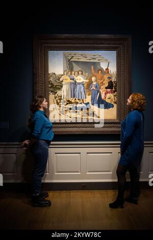Pieros Geburtsstätte wurde nach einer dreijährigen Restaurierung in der National Gallery restauriert. FOTO: JEFF GILBERT, 29.. November 2022, London, Großbritannien Stockfoto