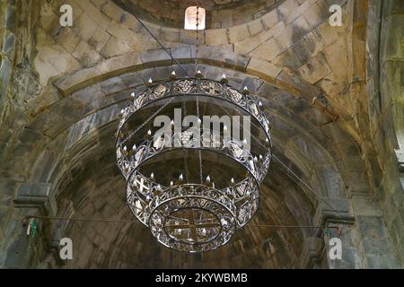 Innere der mittelalterlichen Kirche im Sanahin Klosterkomplex, UNESCO-Weltkulturerbe in der nördlichen Provinz Armenien Stockfoto