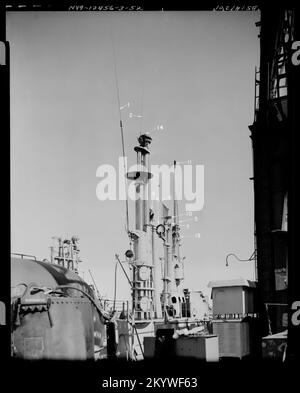 ASSP 313-Antennen, Schiffe, Marineschiffe, Boote, Marinegeschichte, Die Marine Stockfoto