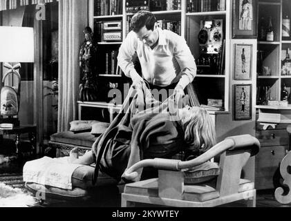 Tony Curtis, Debbie Reynolds, Drehort des Films "Auf Wiedersehen, Charlie", 20. Century-Fox, 1964 Stockfoto