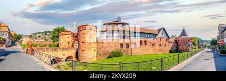 Stadtmauer, Buedingen, Deutschland Stockfoto