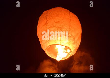 Himmelslaterne Stockfoto