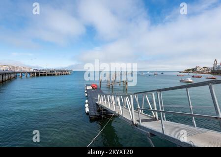 Swanage Pier in Dorset Stockfoto