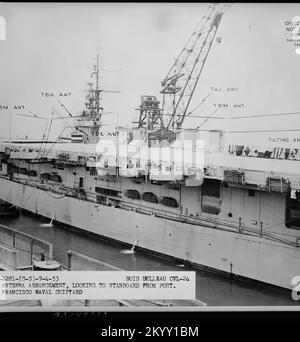 CVL-24 Beeleau Holz, Schiffe, Marineschiffe, Boote, Marineschichte, Die Marine Stockfoto