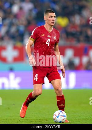 Serbiens Nikola Milenkovic während des FIFAWeltmeisterschaftsspiels
