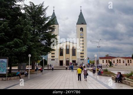 Bosnien-Herzegowina, 10 01 2013, St. James' Church in Medjugorje Stockfoto