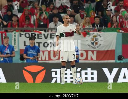 12/02/2022, Education City Stadium, Doha, QAT, World Cup FIFA 2022, Group H, Südkorea gegen Portugal, in dem Bild von Portugals Verteidiger Pepe Stockfoto