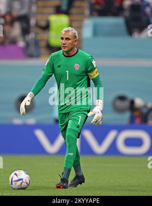 Al-Rayan, Katar. 02.. Dezember 2022. 1.. Dezember 2022; Ahmed bin Ali Stadium, Al Rayyan, Katar; FIFA Fußball-Weltmeisterschaft, Costa Rica gegen Deutschland; Keylor Navas von Costa Rica Credit: Action Plus Sports Images/Alamy Live News Stockfoto