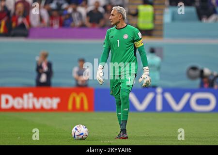 Al-Rayan, Katar. 02.. Dezember 2022. 1.. Dezember 2022; Ahmed bin Ali Stadium, Al Rayyan, Katar; FIFA Fußball-Weltmeisterschaft, Costa Rica gegen Deutschland; Keylor Navas von Costa Rica Credit: Action Plus Sports Images/Alamy Live News Stockfoto