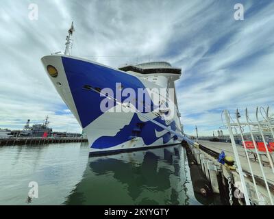 Princess Kreuzfahrtschiff hat in San Diego, Kalifornien, angelegt Stockfoto
